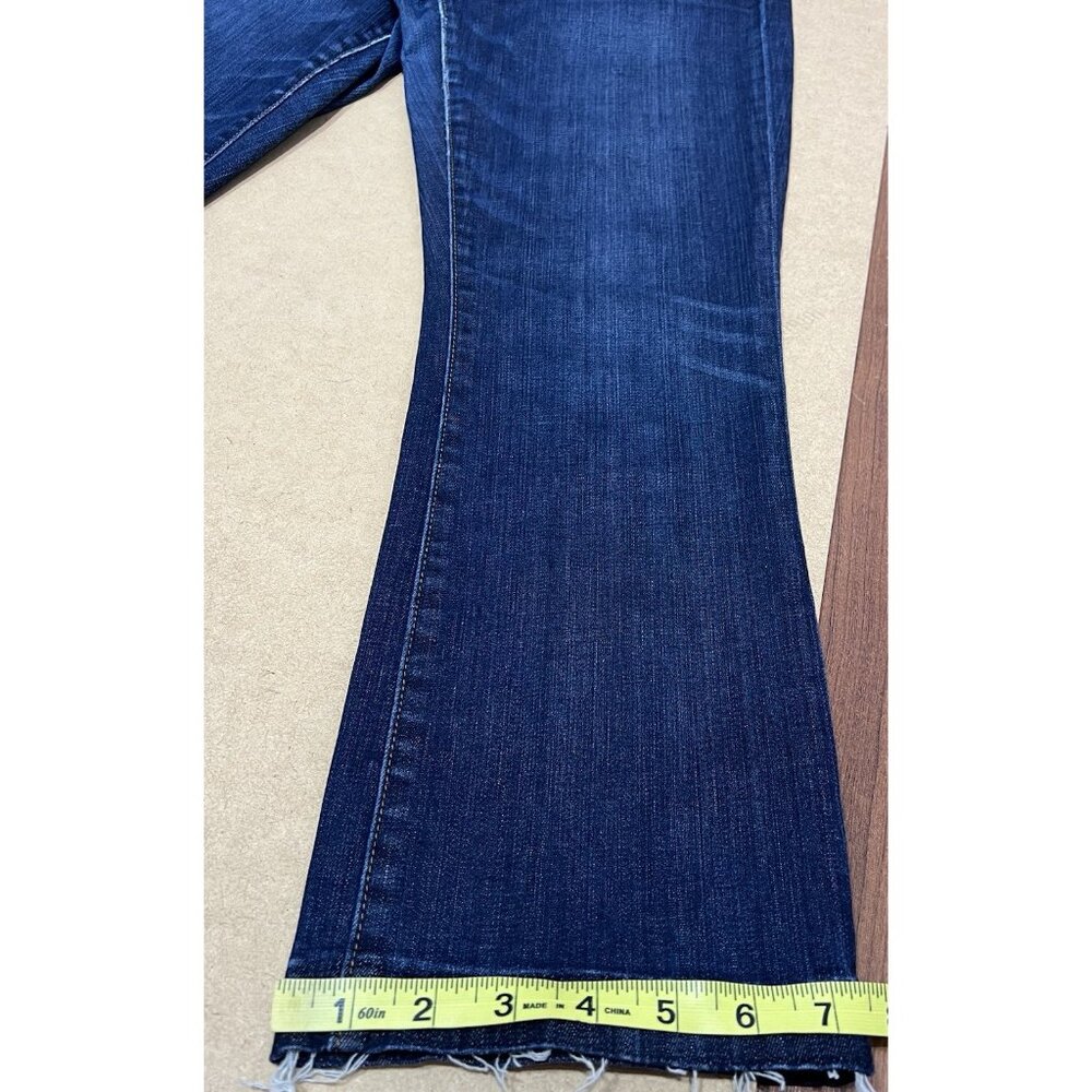 madewell Women’s Jeans Size 28 cali demi boot Mid Rise Blue Zipper Stretch - Picture 9 of 15